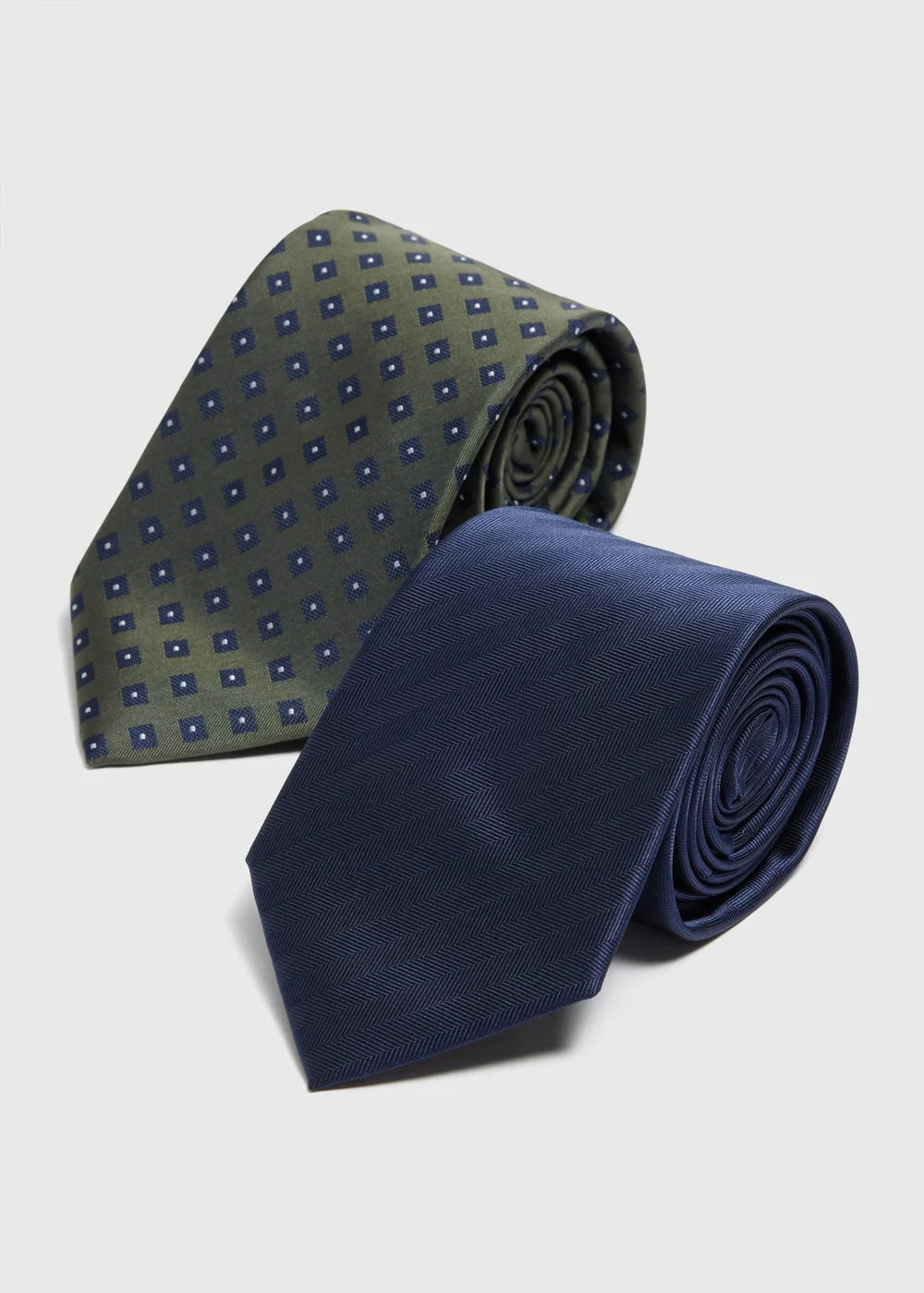 2 Pack Taylor & Wright Multicolour Geometric Ties - One Size Image 1