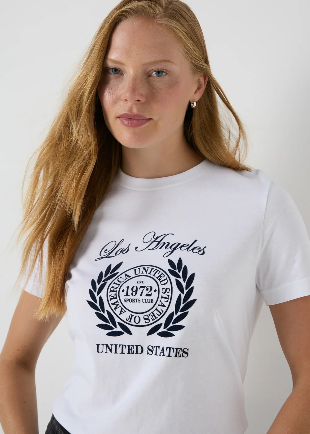 White Los Angeles Graphic T-Shirt - 8 Image 1