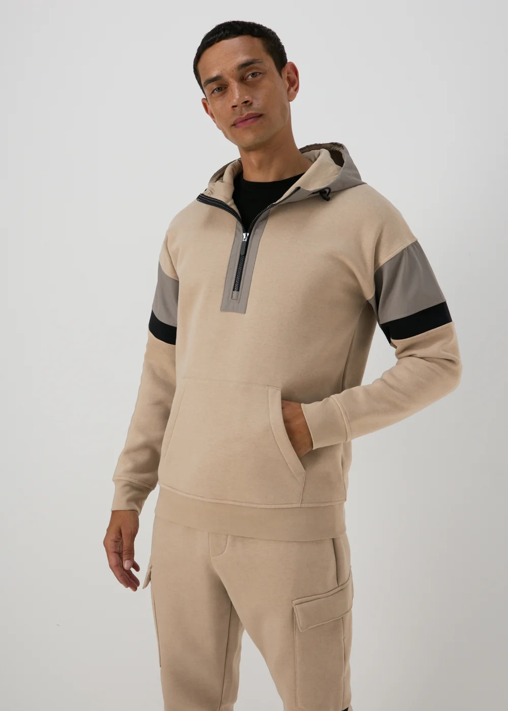 Souluxe Stone Panel Hoodie - XS Image 1