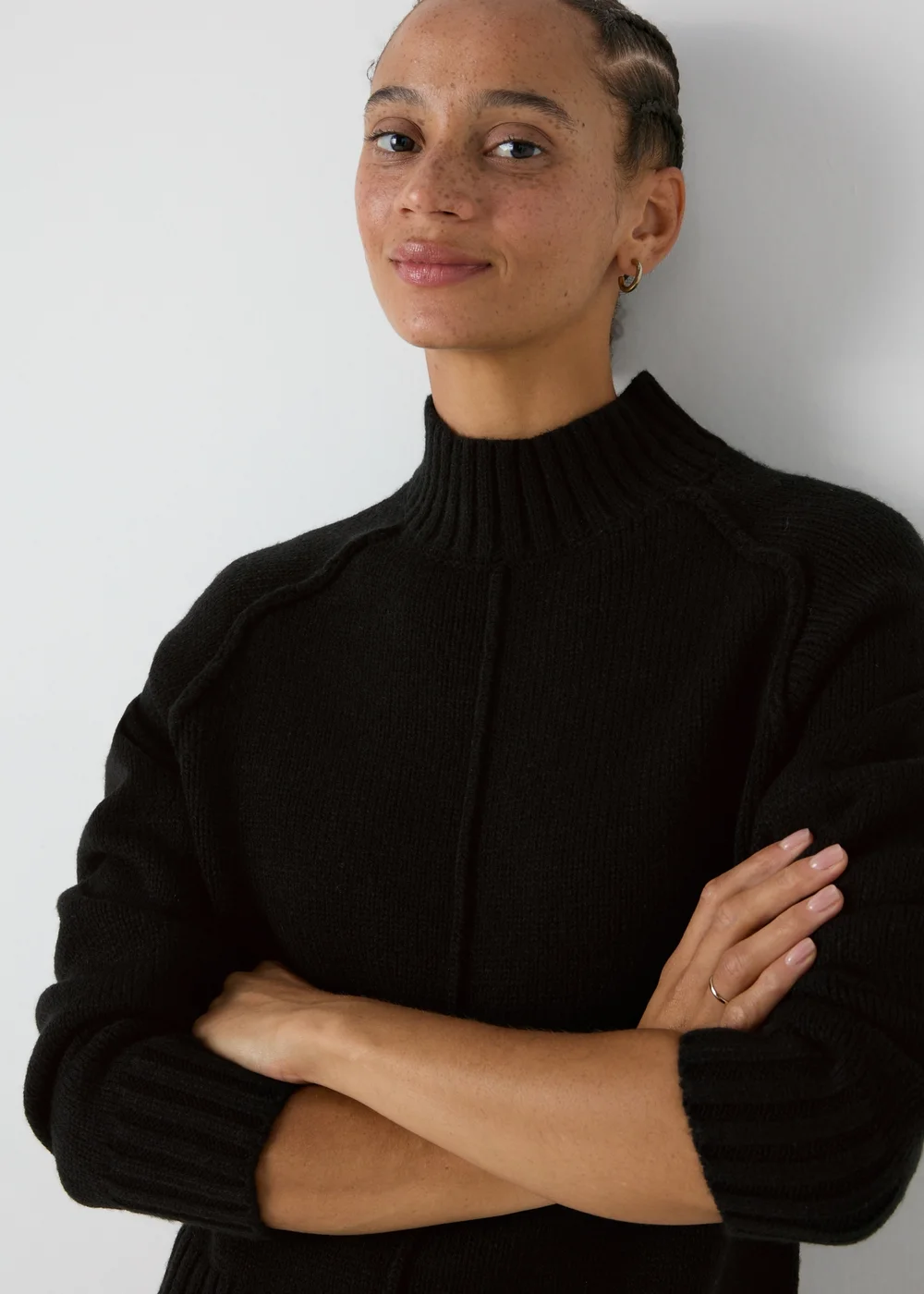 Black Seam Front Jumper - XS Image 3