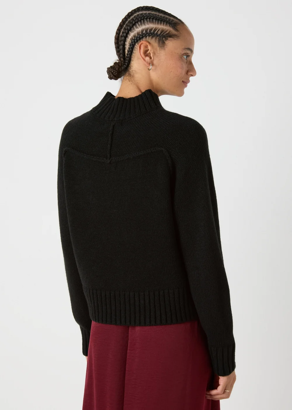 Black Seam Front Jumper - XS Image 2