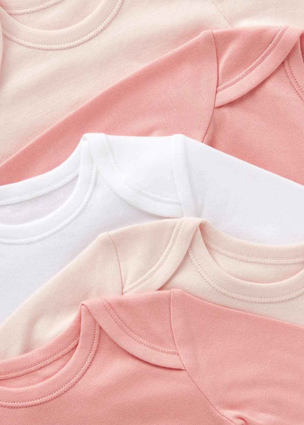 5 Pack Baby Pink Long Sleeve Bodysuits (Newborn-23mths) - 0-3 months Image 2