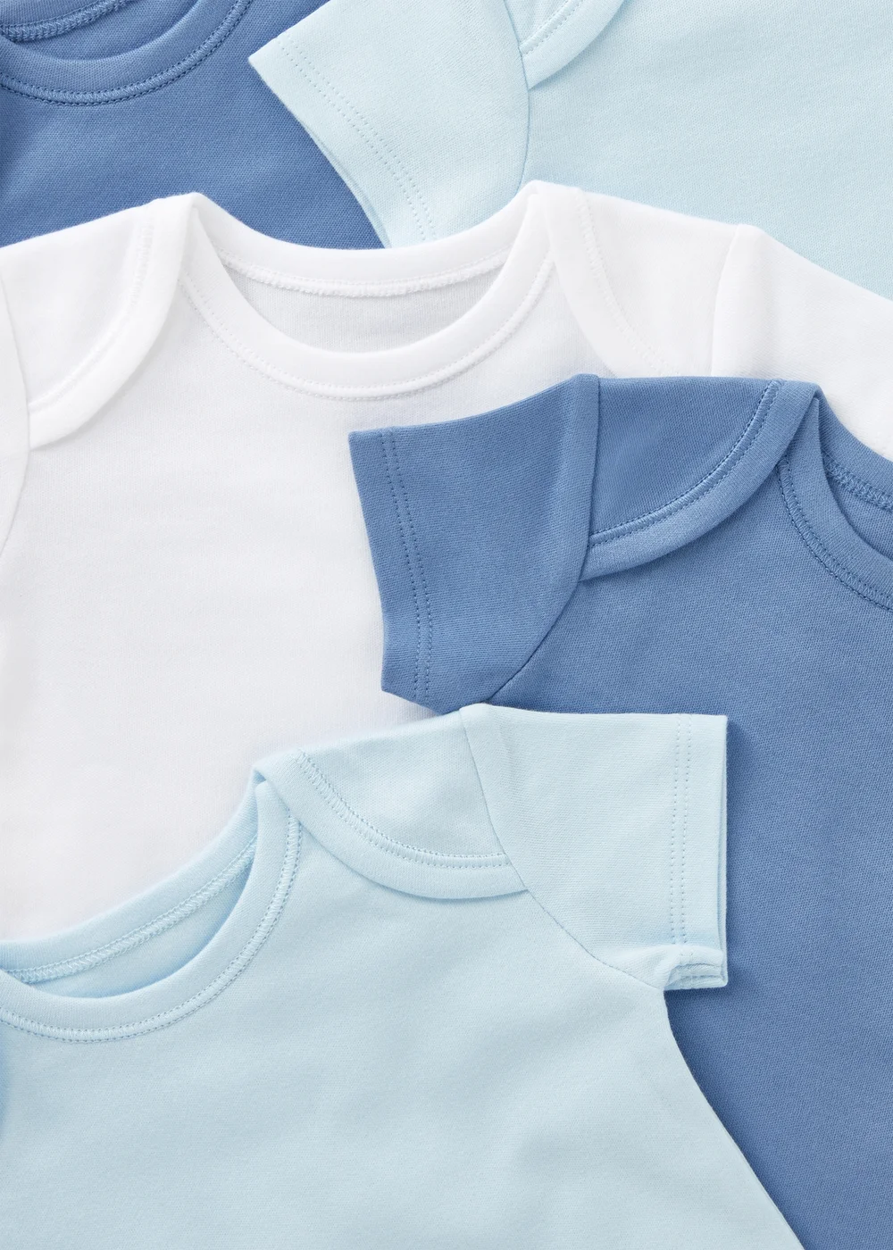 5 Pack Baby Blue Bodysuits (Newborn-23mths) - 0-3 months Image 2