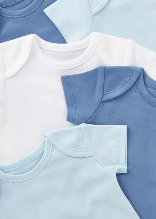 5 Pack Baby Blue Bodysuits (Newborn-23mths) - 0-3 months Image 2