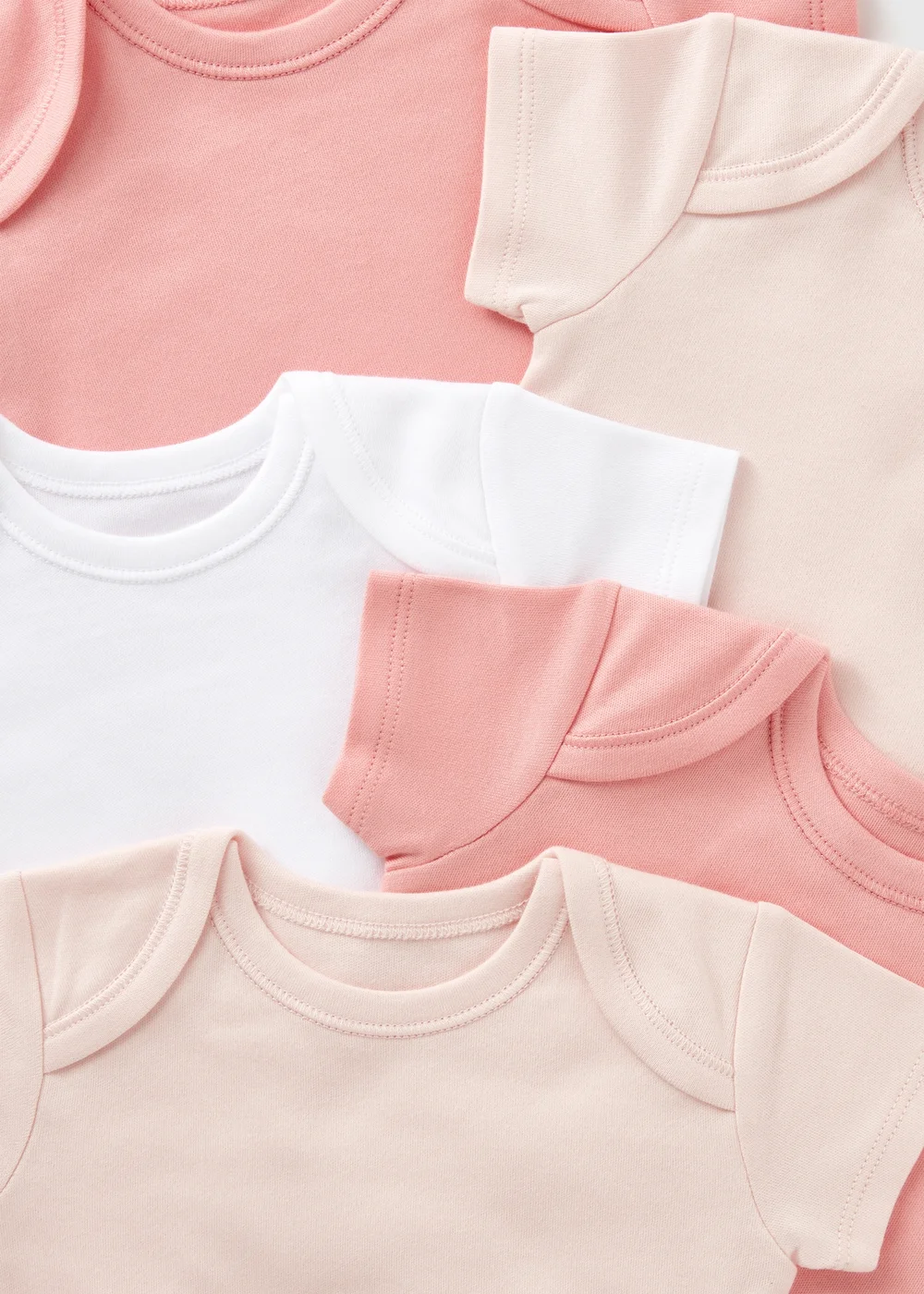 5 Pack Baby Pink Bodysuits (Newborn-23mths) - 0-3 months Image 2