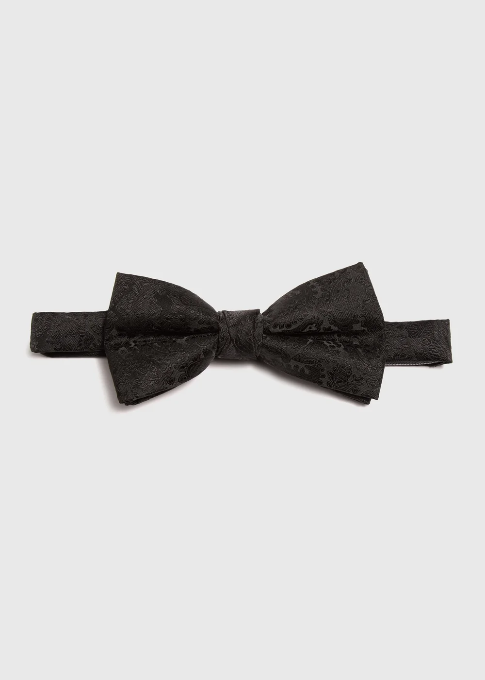 Taylor & Wright Black Paisley Bow Tie - One Size Image 1