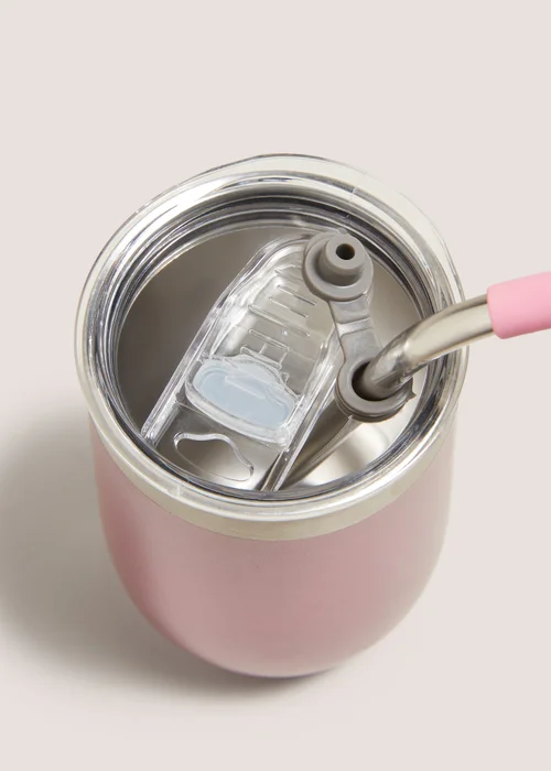 Pink Shimmer Wine Tumbler Image 2