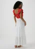 White Smock Maxi Skirt - Size 8 Image 2
