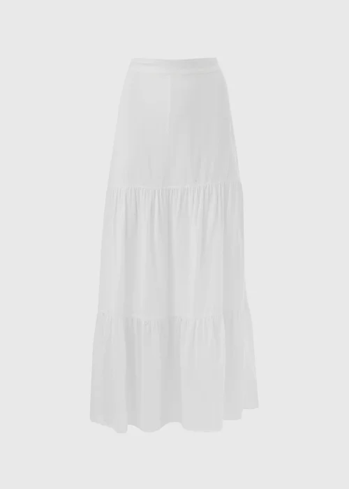 White Smock Maxi Skirt - Size 8 Image 5