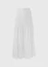 White Smock Maxi Skirt - Size 8 Image 5