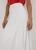 White Smock Maxi Skirt - Size 8 Image 3