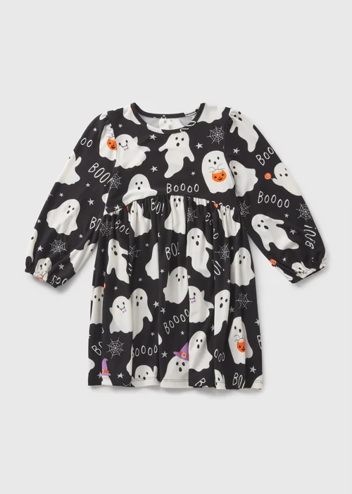 Girls Black Ghost Dress (1-7yrs) - 1 half year to 2 Image 1