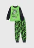 Minecraft Kids Green Top & Bottoms Pyjama Set (4-13yrs) - Age 10 Years Image 1