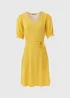 Yellow Spot Print Mini Dress - Size 8 Image 5