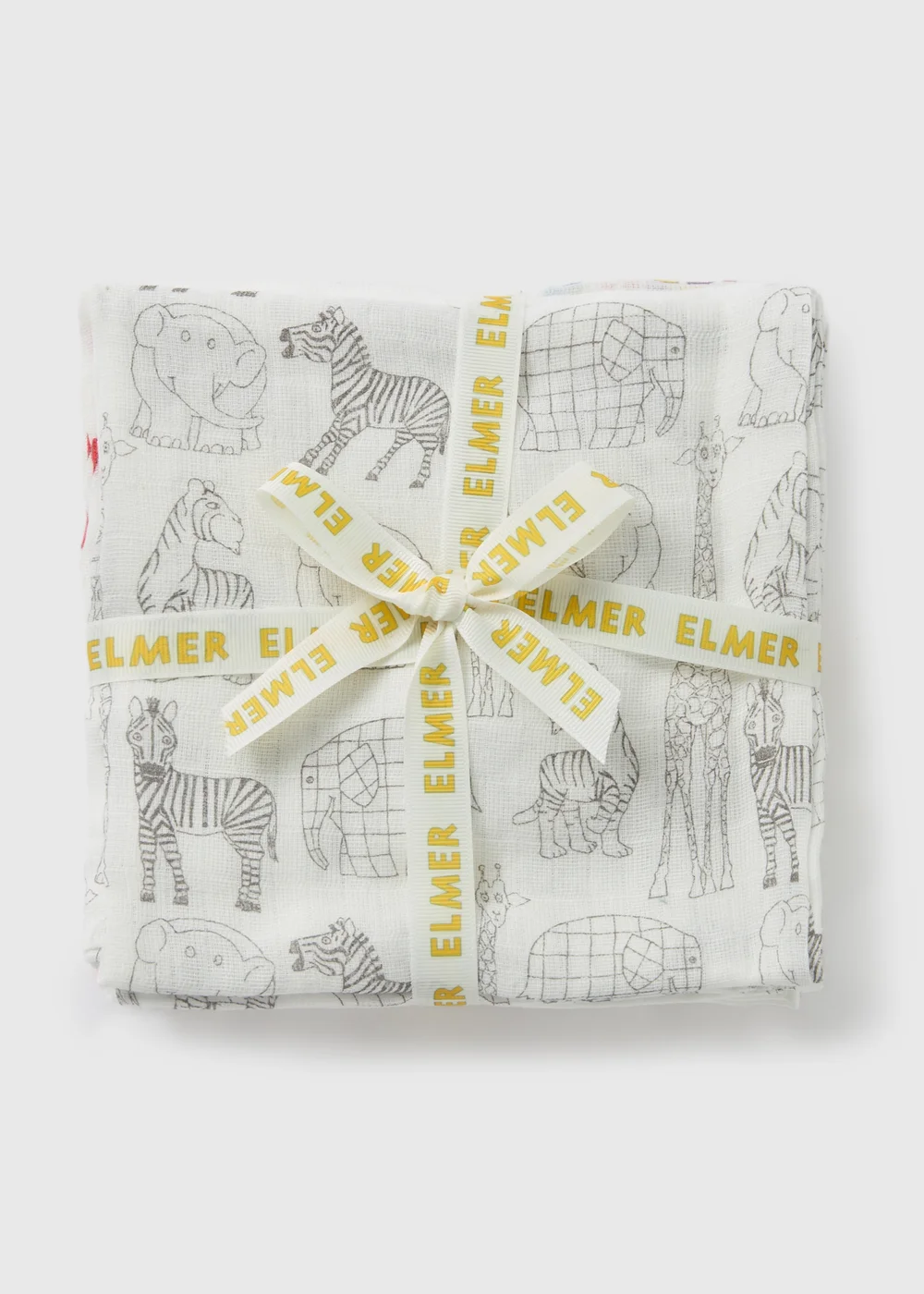 Elmer 3 Pack Baby Cream Muslin Cloths - One Size Image 1