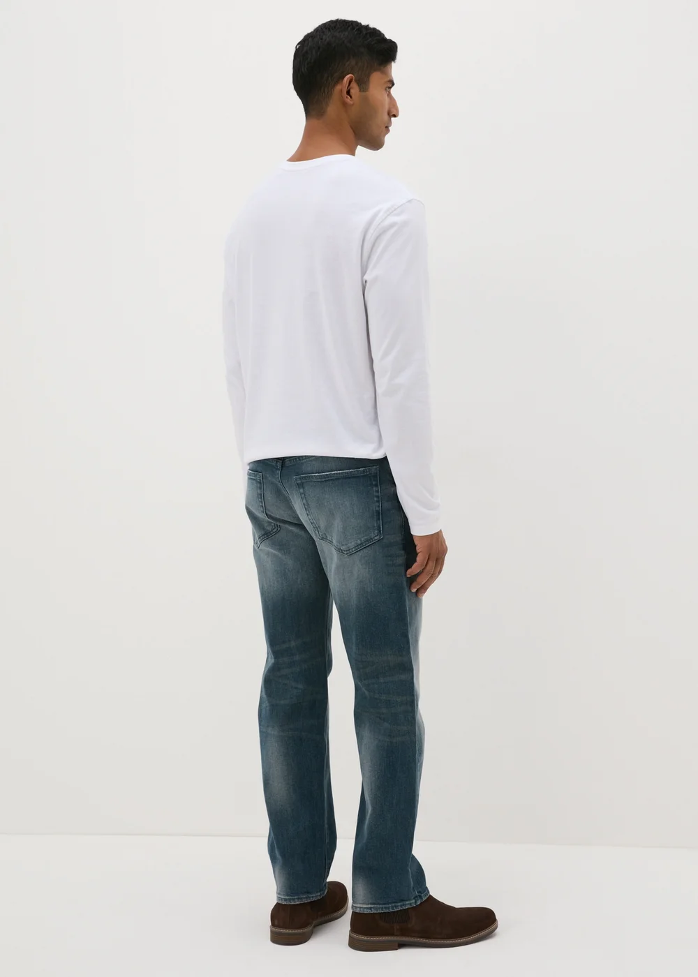 Blue Cast Straight Fit Jeans - 30 R Image 2