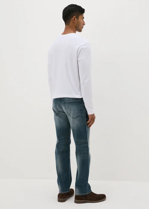 Blue Cast Straight Fit Jeans - 30 R Image 2