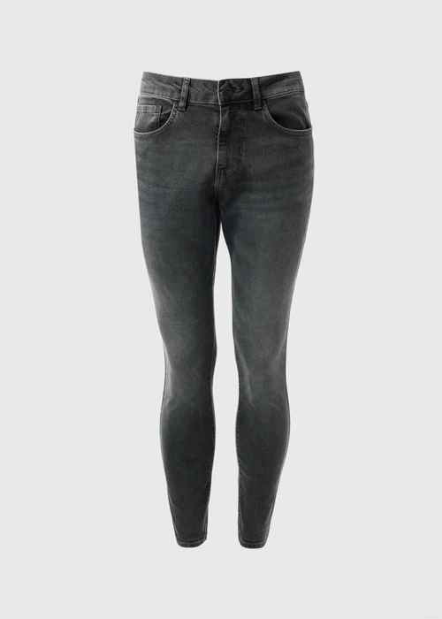 Grey Skinny Fit Jeans - 28 R Image 4