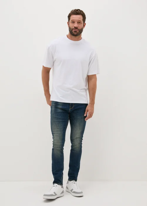 Vintage Blue Skinny Fit Jeans - 28 R Image 1