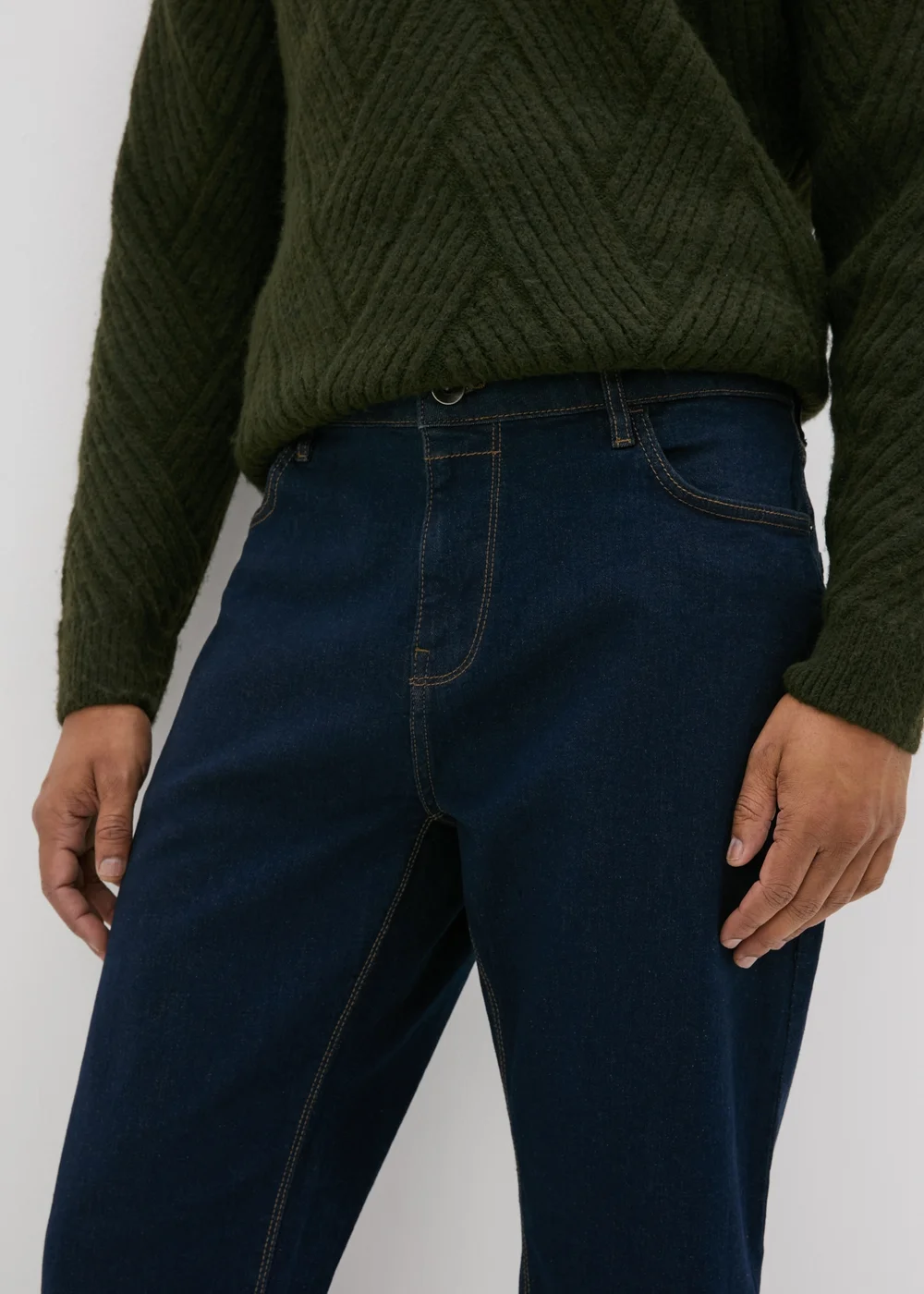 Dark Blue Boot Cut Fit Jeans - 30 R Image 3