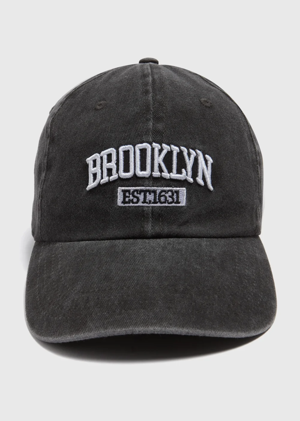 Black Denim Cap - One Size Image 1