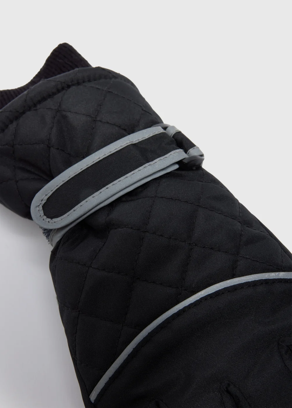 Kids Black Ski Gloves (3-13yrs) - Age 7-10 Years Image 2