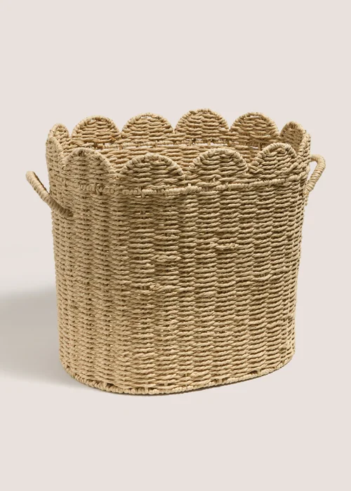 Oval Scallop Edge Basket Image 1