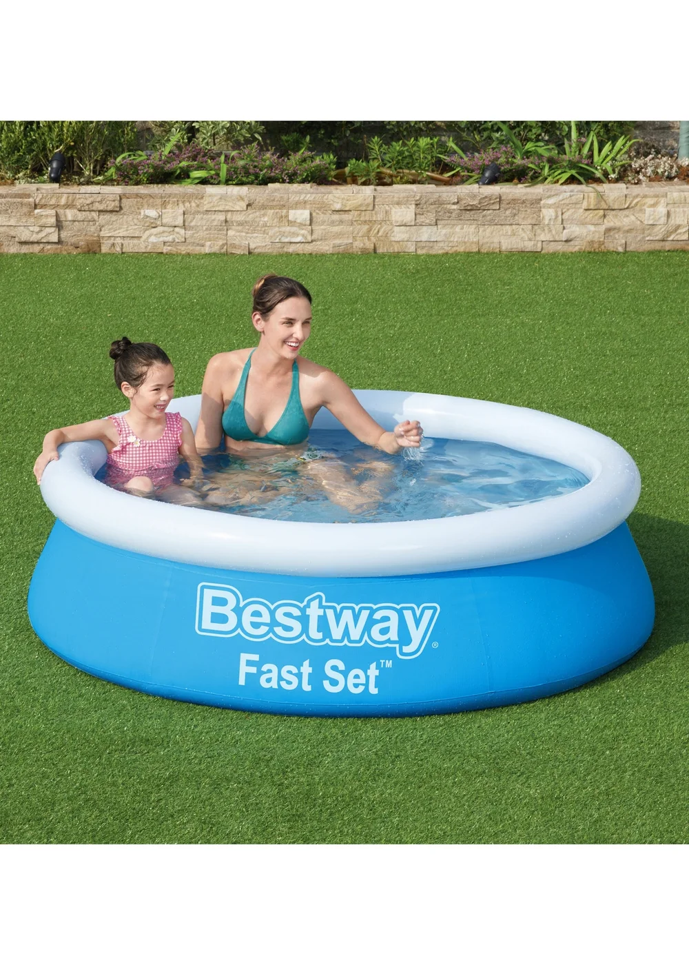 Bestway Blue Fast Set Pool (6' x 20") - One Size Image 2