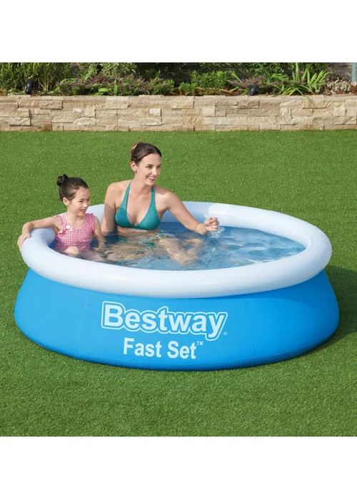 Bestway Blue Fast Set Pool (6' x 20") - One Size Image 2