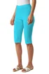 Roman Turquoise Elastic Waist Knee Length Stretch Shorts - 18 Image 1