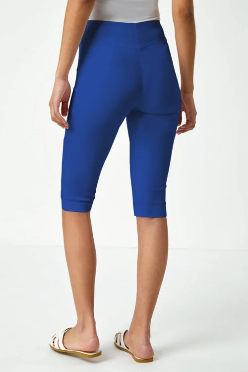 Roman Royal Blue Knee Length Stretch Shorts - 18 Image 4