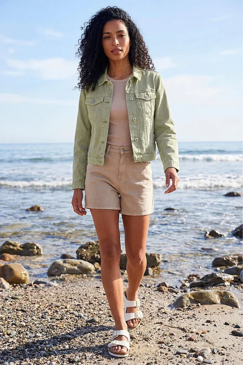 Roman Sage Classic Cotton Denim Jacket - 20 Image 1