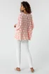 Roman Light Pink Spot Print Top - Small Image 3