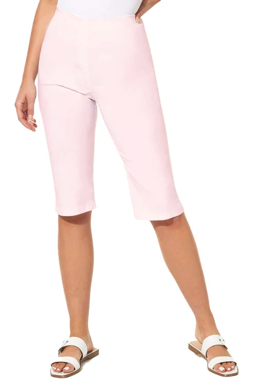 Roman Light-Pink Knee Length Stretch Shorts - 18 Image 1
