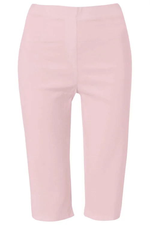 Roman Light-Pink Knee Length Stretch Shorts - 18 Image 3