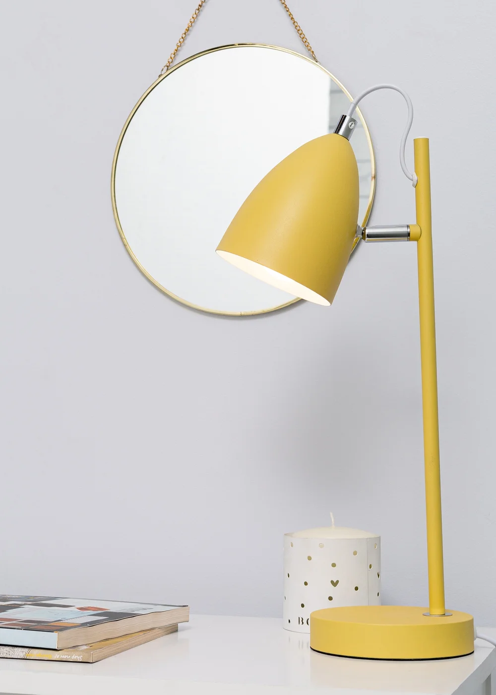 BHS Sian Task Lamp Ochre (43cm x 12cm) - One Size Image 1