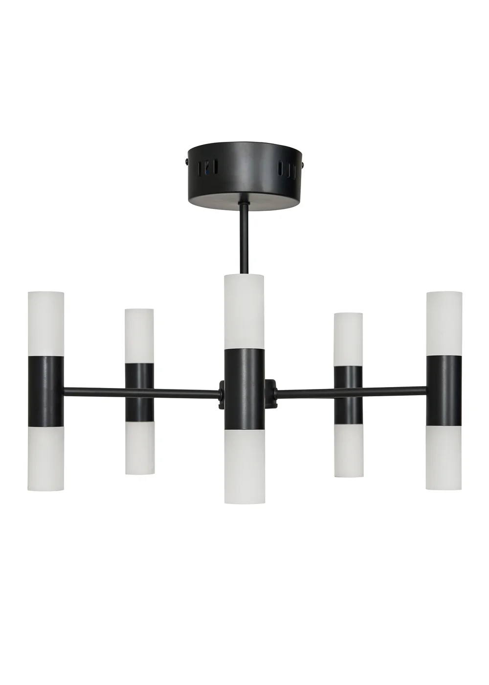 BHS Lois 10 Light Semi Flush LED Black (35cm x 43cm) - One Size Image 5