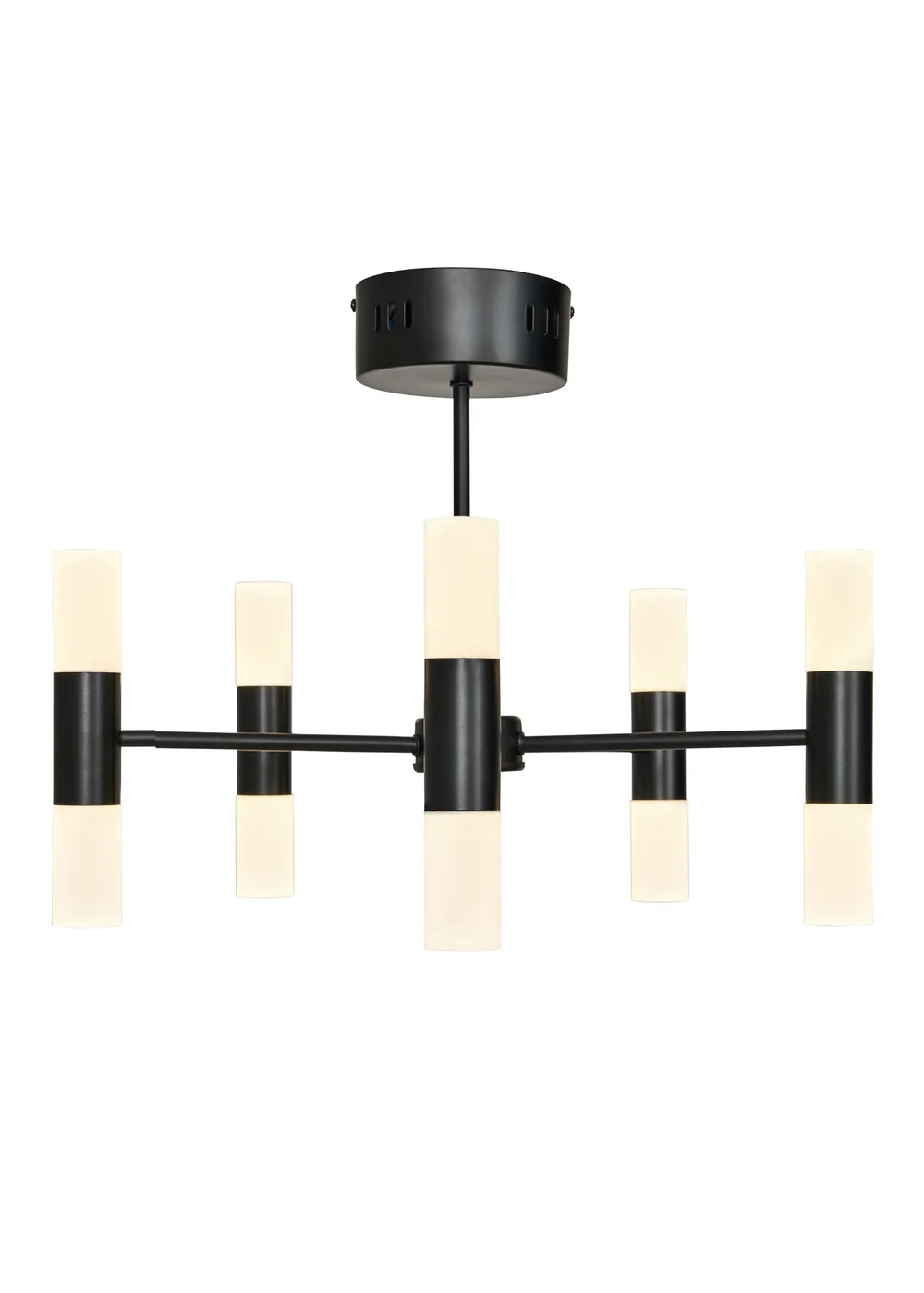 BHS Lois 10 Light Semi Flush LED Black (35cm x 43cm) - One Size Image 4