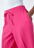 Roman Pink Wide Leg Elastic Waist Tie Front Trouser - 12 Image 4