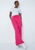 Roman Pink Wide Leg Elastic Waist Tie Front Trouser - 12 Image 2