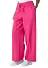 Roman Pink Wide Leg Elastic Waist Tie Front Trouser - 12 Image 1