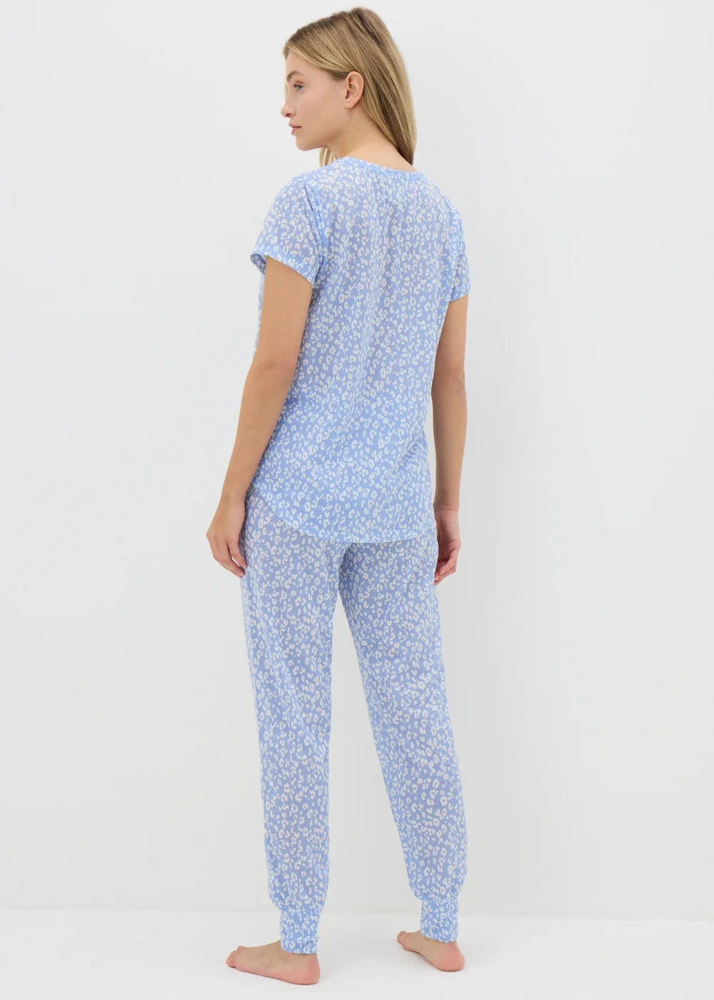 Blue Animal Print Pyjama Set - Extra small Image 2
