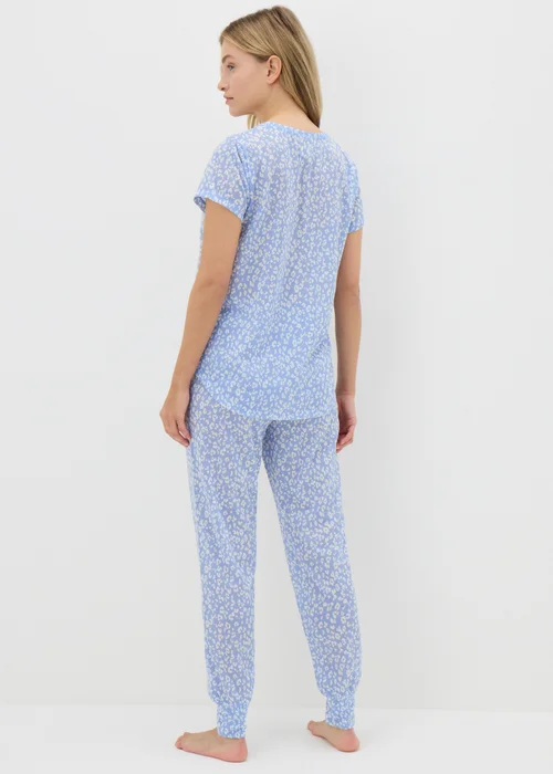 Blue Animal Print Pyjama Set - Extra small Image 2