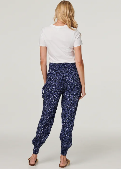 Izabel London Animal Print Pocket Detail Pants - 8 Image 2