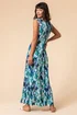 Roman Green Abstract Print Twist Front Maxi Dress - 16 Image 3