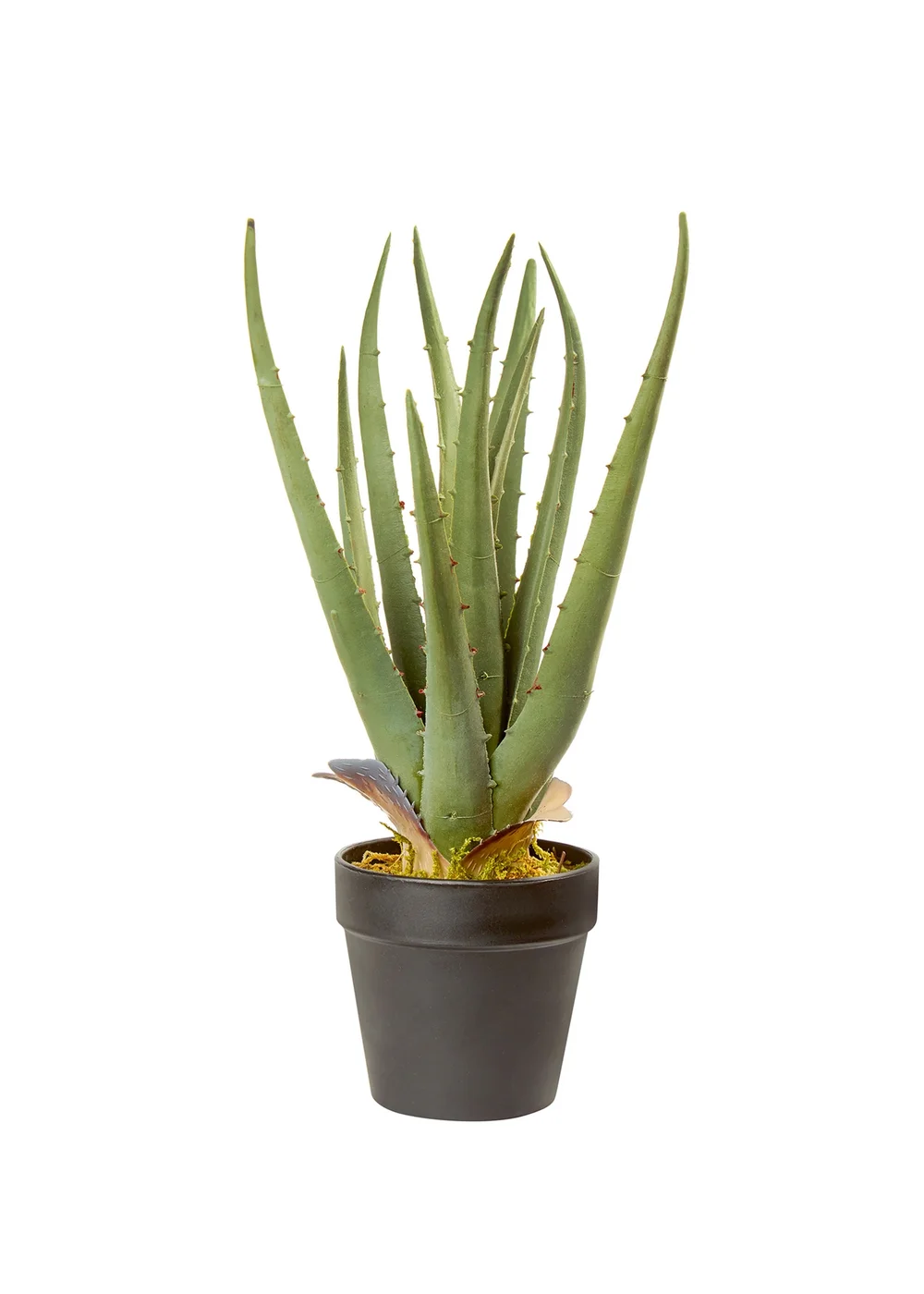 Premier Decorations Green Artificial Aloe Vera Plant 34cm - One Size Image 1