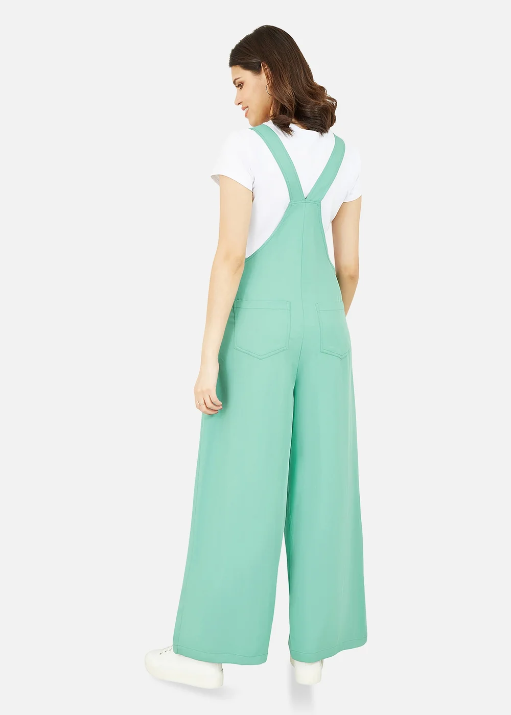 Yumi Mint Green Pocket Dungarees - Size 8 Image 3