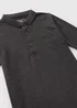 Boys Charcoal Long Sleeve Polo Top - Age 7 Years Image 2