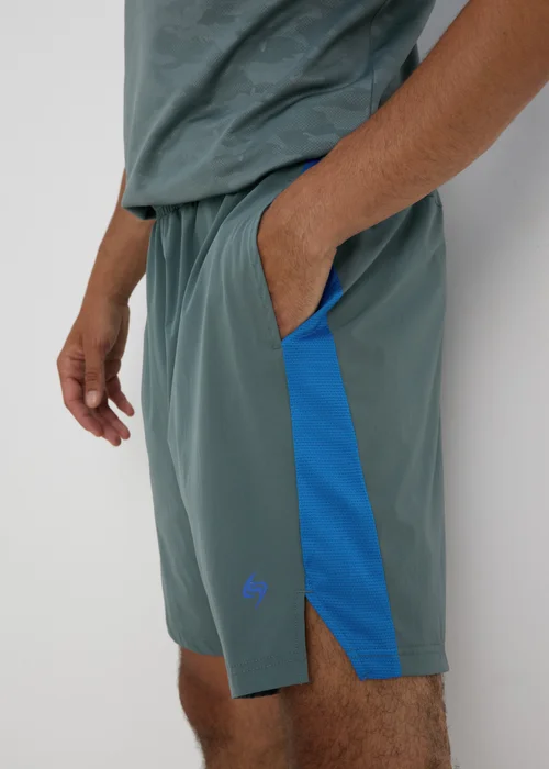 Souluxe Teal Panel Shorts - XS Image 3
