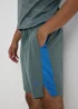 Souluxe Teal Panel Shorts - XS Image 3